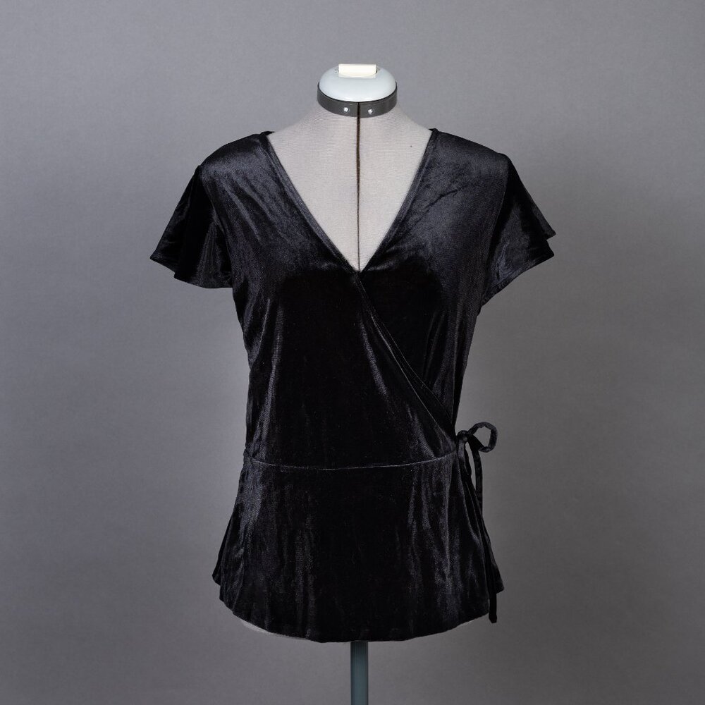 NEW Banana Republic velvet wrap top